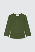 CameliaGW v-neck top soft rib